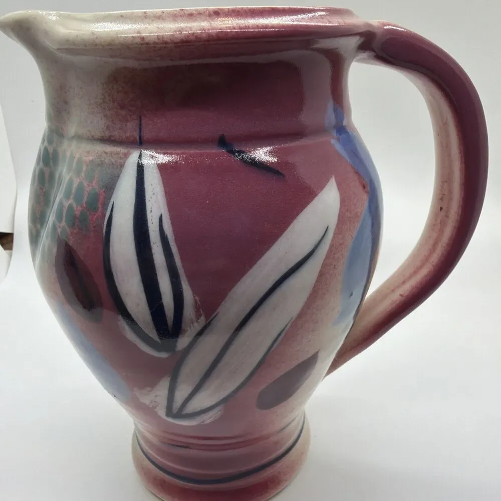 Vintage 1996 Kuniyoshi Studio Art Pottery Pitcher-Glazed